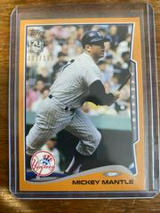 Mickey Mantle [Orange] /150 Baseball Cards 2021 Topps 70 Years of Baseball Prices