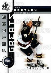 Dany Heatley Hockey Cards 2001 SP Authentic Prices