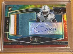 Jaylen Waddle [Tie Dye] #PS-JWA Football Cards 2021 Panini Select Prime Selections Signatures Prices