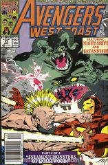 The West Coast Avengers [Newsstand] #77 (1991) Comic Books West Coast Avengers Prices