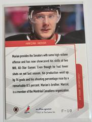 Backside | Marian Hossa Hockey Cards 2003 ITG Toronto Star