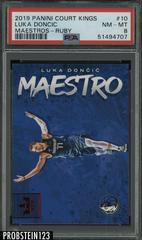Luka Doncic [Ruby] #10 Basketball Cards 2019 Panini Court Kings Maestros Prices