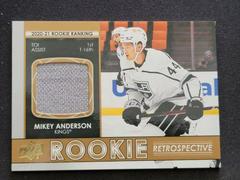 Mikey Anderson [Jersey] #RR-3 Hockey Cards 2021 Upper Deck Rookie Retrospective Prices