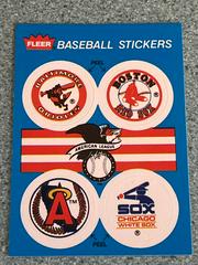 Orioles, Red Sox, Angels, White Sox Baseball Cards 1989 Fleer Baseball Stickers Prices