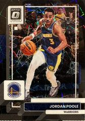 Jordan Poole [Black Velocity] #100 Basketball Cards 2022 Panini Donruss Optic Prices