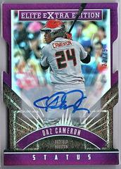 Daz Cameron [Signed Status Purple Die-Cut Autograph] #38 Baseball Cards 2015 Panini Elite Extra Edition Prices