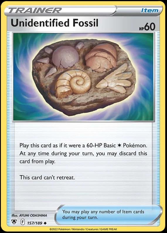 Unidentified Fossil 157 Prices Pokemon Astral Radiance Pokemon Cards