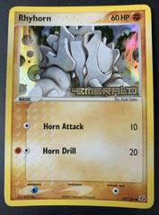 Rhyhorn [Reverse Holo] #62 Pokemon Emerald Prices