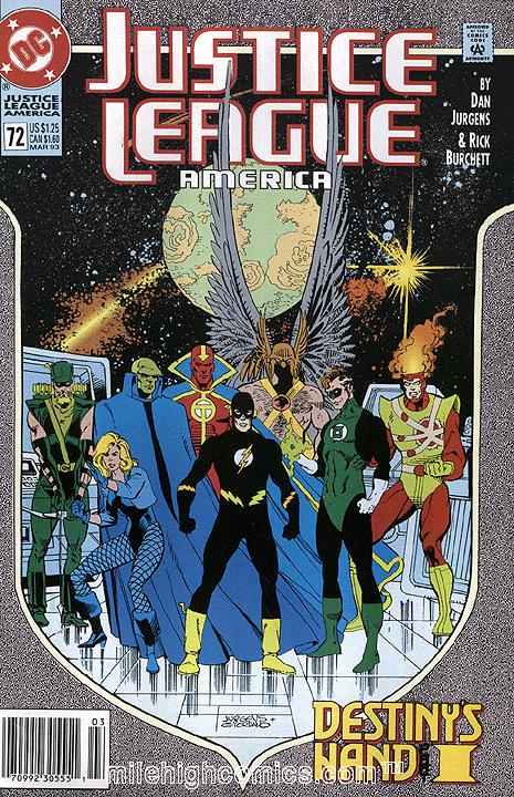 Justice League of America [Newsstand] #72 (1993) Comic Books Justice League of America