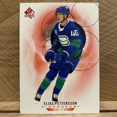 Elias Pettersson [Limited Red] #1 Hockey Cards 2020 SP Authentic Prices