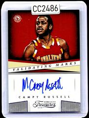 Campy Russell Basketball Cards 2019 Panini National Treasures Validating Marks Prices