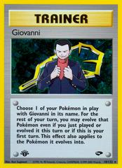 Giovanni [1st Edition] Pokemon Gym Challenge Prices