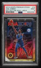 Joel Embiid [Holo] Basketball Cards 2019 Panini Hoops Premium Stock Get Out The Way Prices