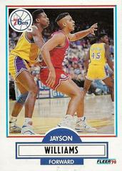 Jayson Williams #U-73 Basketball Cards 1990 Fleer Update Prices