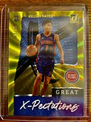 Killian Hayes [Yellow Laser] Basketball Cards 2020 Donruss Great X-Pectations Prices