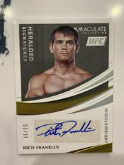 Rich Franklin Ufc Cards 2021 Panini Immaculate UFC Heralded Signatures Prices