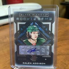 Calen Addison #RG-CA Hockey Cards 2021 Upper Deck Black Diamond Rookie Gems Prices