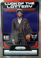 Brandon Miller #13 Basketball Cards 2023 Panini Prizm Luck of the Lottery Prices