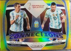 Angel Di Maria, Lionel Messi [Gold] #1 Soccer Cards 2022 Panini Prizm World Cup Connections Prices
