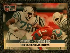Jon Hand Football Cards 1991 Pro Set Prices