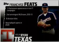 Nolan Ryan #FF-25 Baseball Cards 2019 Topps Five Star Franchise Feats Prices