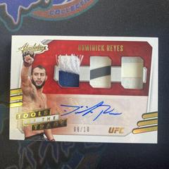 Dominick Reyes [Gold] #CS-DRY Ufc Cards 2021 Panini Chronicles UFC Signatures Prices
