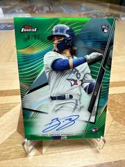 Bo Bichette [Green Refractor] Baseball Cards 2020 Topps Finest Autographs Prices