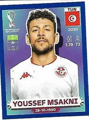 Youssef Msakni [Blue Border] Soccer Cards 2022 Panini World Cup Qatar Stickers Prices