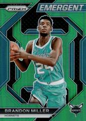 Brandon Miller [Green Prizm] #17 Basketball Cards 2023 Panini Prizm Emergent Prices