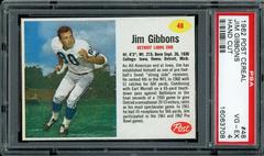 Jim Gibbons [Hand Cut] Football Cards 1962 Post Cereal Prices