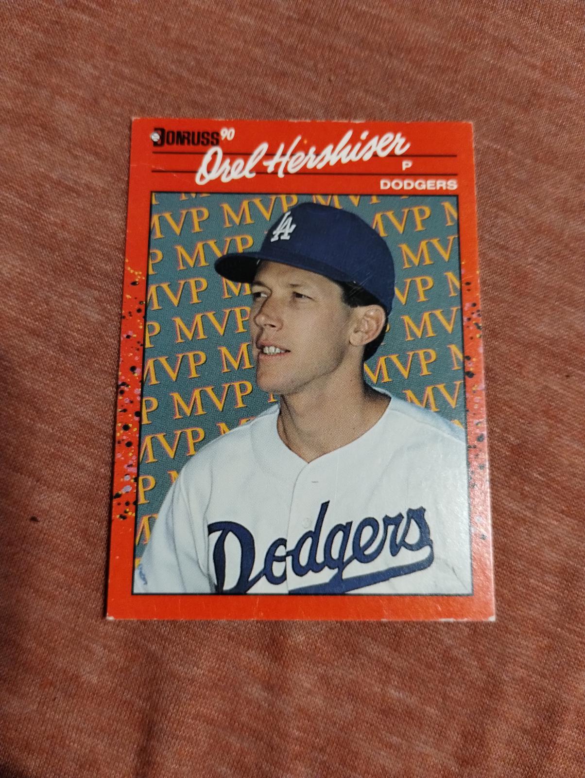 Orel Hershiser Ungraded 1990 Donruss MVP