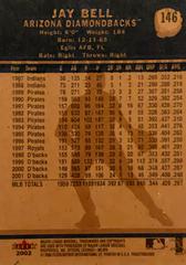 Rear | Jay Bell Baseball Cards 2002 Fleer Tradition