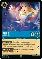 Alice - Growing Girl [Foil] #137 Lorcana Rise of the Floodborn Prices