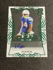 Kyle Pitts [Green] #CA-KP1 Football Cards 2021 Leaf Trinity Clear Autograph Prices