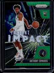 Anthony Edwards [Green] Basketball Cards 2020 Panini Prizm Instant Impact Prices