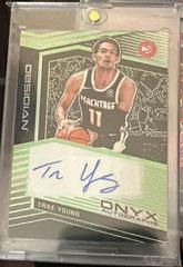 Trae Young [Green] Basketball Cards 2019 Panini Obsidian Onyx Autographs Prices