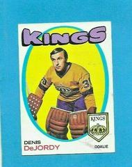 Denis DeJordy #63 Hockey Cards 1971 Topps Prices