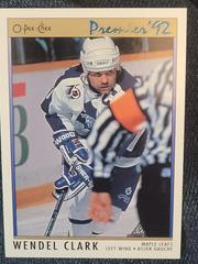 Wendel Clark Hockey Cards 1992 O-Pee-Chee Premier Prices