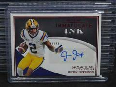 Justin Jefferson [Ruby] Football Cards 2022 Panini Immaculate Collegiate Ink Autographs Prices