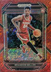 Brandon Miller [Red Shimmer] Basketball Cards 2023 Panini Prizm Draft Picks Prices