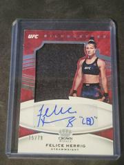 Felice Herrig #CR-FHG Ufc Cards 2021 Panini Chronicles UFC Crown Royale Silhouettes Prices