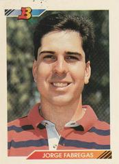 Jorge Fabregas #8 Baseball Cards 1992 Bowman Prices