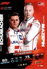 Mick Schumacher, Nikita Mazepin #87 Racing Cards 2021 Topps Turbo Attax Formula 1 Prices