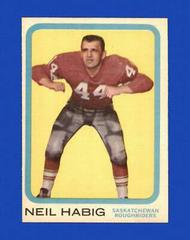 Neil Habig Football Cards 1963 Topps CFL Prices