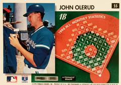 Rear | John Olerud Baseball Cards 1995 Summit