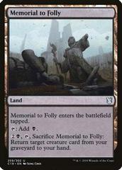 Memorial to Folly Magic Commander 2019 Prices