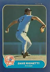 Dave Righetti #25 Baseball Cards 1986 Fleer Mini Prices