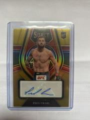 Paul Craig [Gold] #RS-PCR Ufc Cards 2022 Panini Select UFC Rookie Signatures Prices