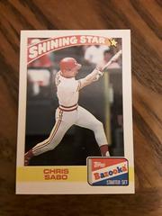 Chris Sabo Baseball Cards 1989 Bazooka Prices