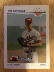 Jeff Schwarz #195 Baseball Cards 1991 Impel Line Drive Pre Rookie AA Prices